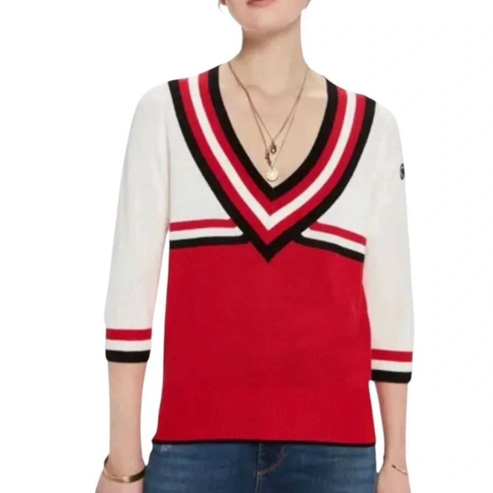 Scotch & Soda AMS Blauw Pullover Knit Sweater Nautical Sz Med Orig $135